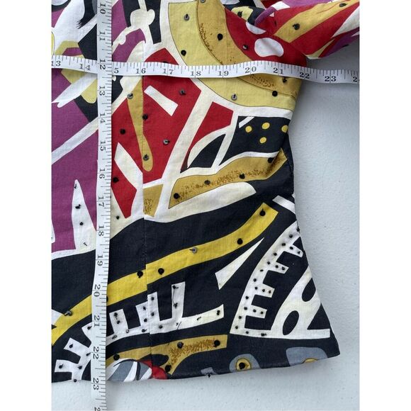 T6 90s VTG ANAGE Abstract Art to Wear Cape Blazer Jacket Avant-Garde Designer - Picture 4 of 4